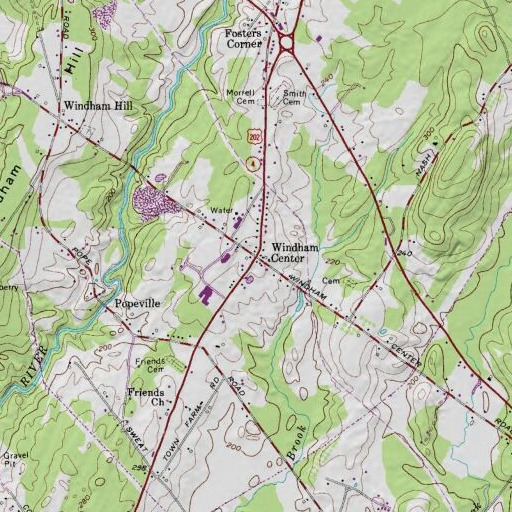USGS 24K topo map of Windham Center, ME