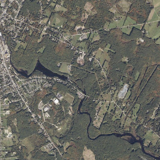 Aerial imagery of Worster Brook, ME