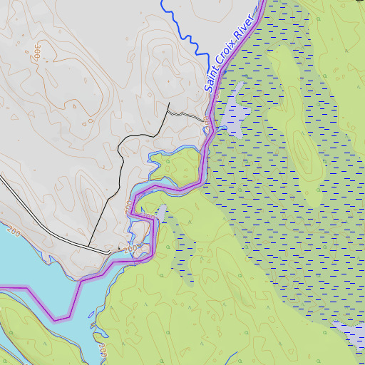 OpenTopoMap map of Egg Point, ME