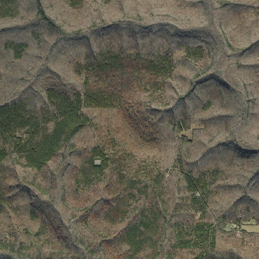 Aerial imagery of John Mountain, AR