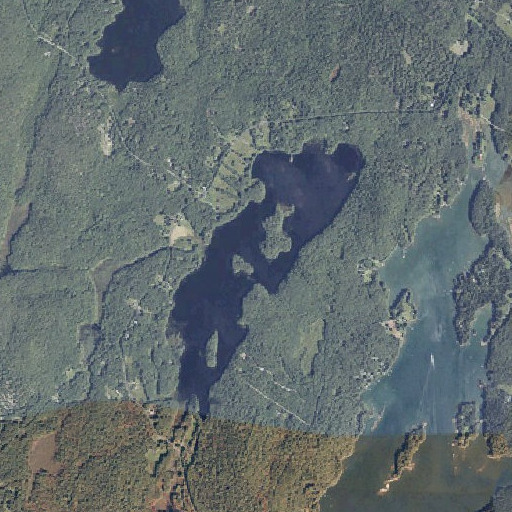 Aerial imagery of Webber Pond, ME