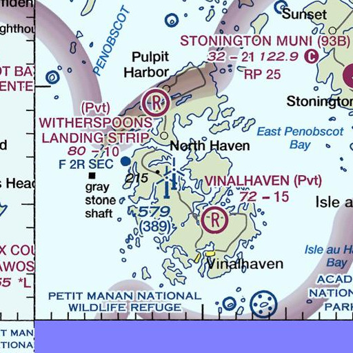 FAA VFR chart of Mill Creek, ME
