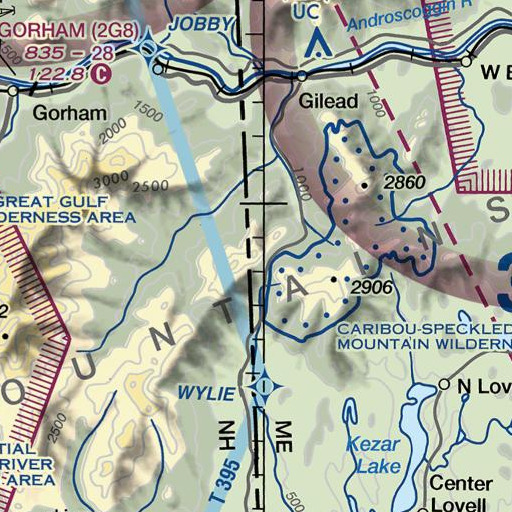 FAA VFR chart of East Royce Mountain, ME