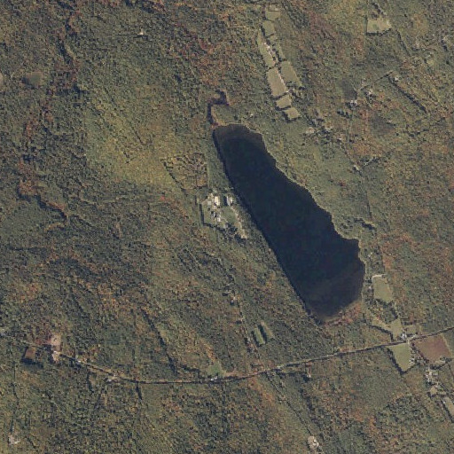 Aerial imagery of Tapawingo Camp, ME