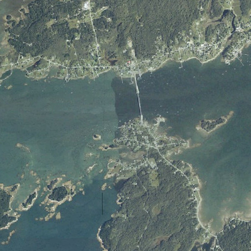 Aerial imagery of Barney Point, ME