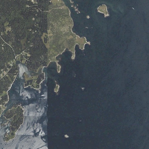 Aerial imagery of Point Ledge, ME