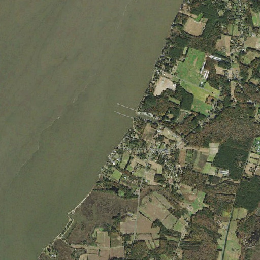 Aerial imagery of Bivalve Harbor, MD