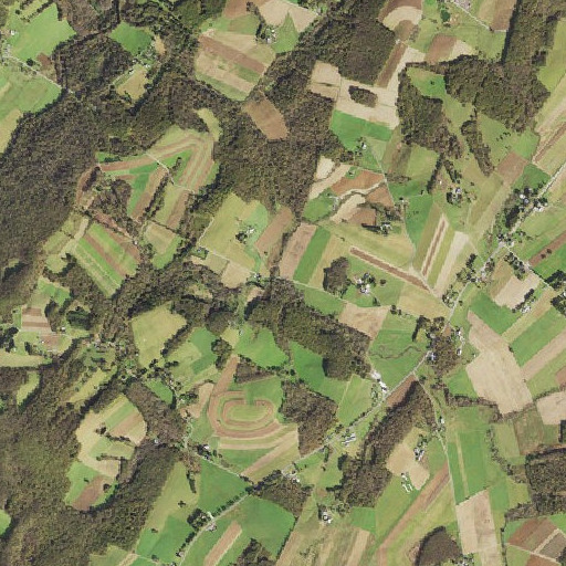 Aerial imagery of Frozen Camp Run, MD