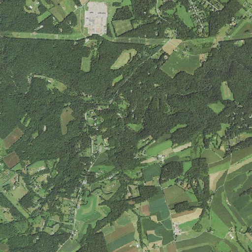 Aerial imagery of Jackson Branch, MD