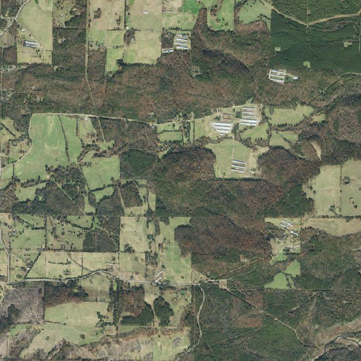 Aerial imagery of Round Mountain, AR