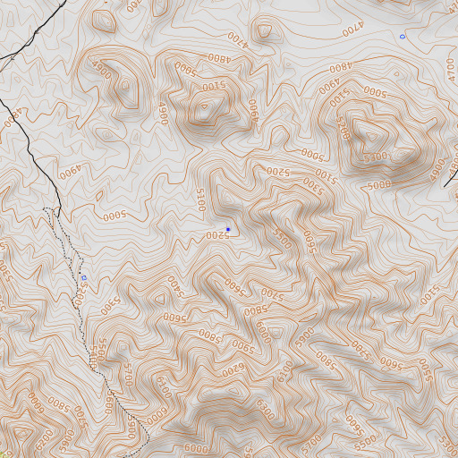 OpenTopoMap map of Hog Spring, AZ