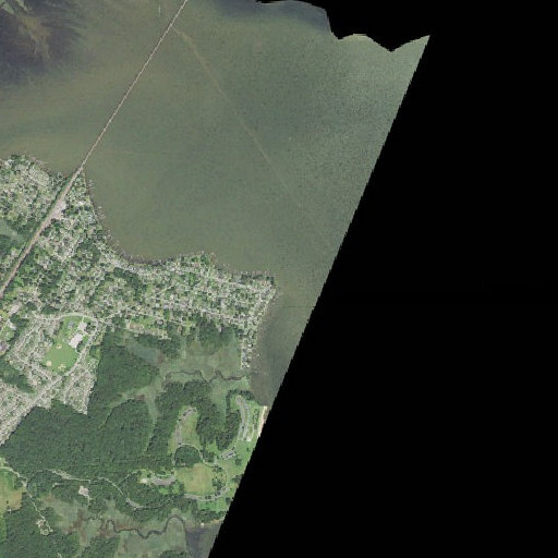 Aerial imagery of Oliver Point, MD