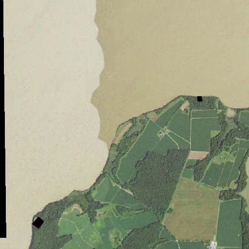 Aerial imagery of Plum Point, MD
