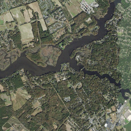 Aerial imagery of Shad Point, MD