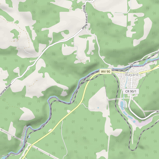 OpenStreetMap map of Shields Run, MD