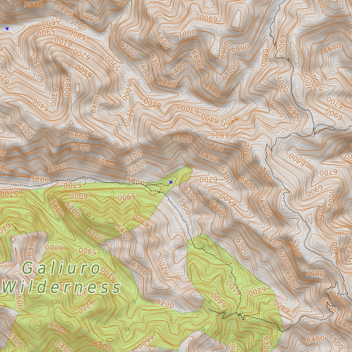 OpenTopoMap map of Holdout Spring, AZ