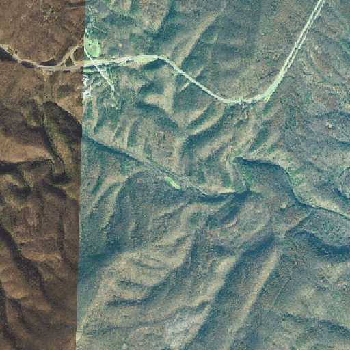 Aerial imagery of Terrapin Run, MD