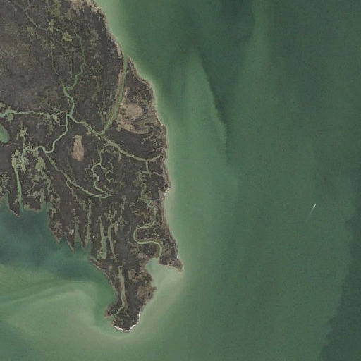 Aerial imagery of Thomas Point, MD