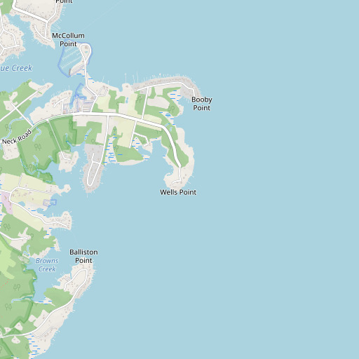 OpenStreetMap map of Wells Point, MD