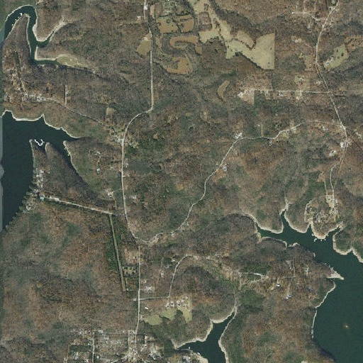 Aerial imagery of Wolf Knob, AR