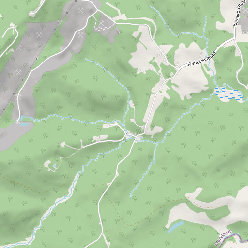 OpenStreetMap map of Chestnut Ridge Run, MD