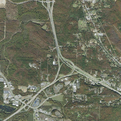Aerial imagery of Interchange 147, AR