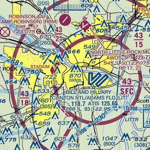 FAA VFR chart of Interchange 1B, AR