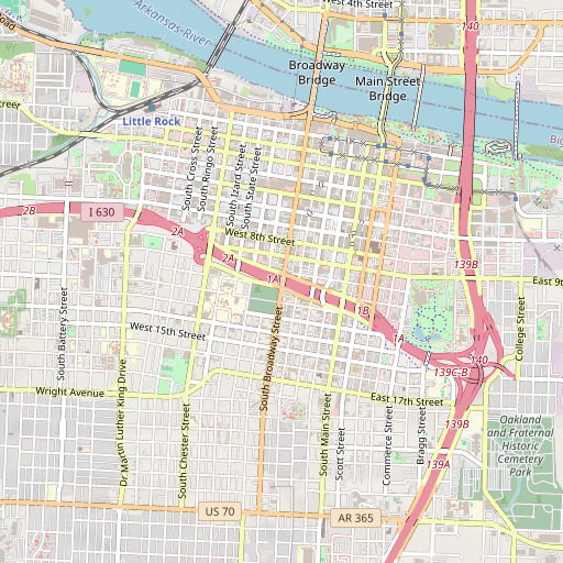 OpenStreetMap map of Interchange 1B, AR