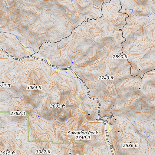 OpenTopoMap map of Alkali Spring, AZ
