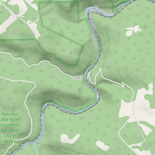 OpenStreetMap map of Schell, MD