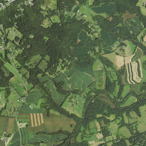 Aerial imagery of Sugar Hill, MD