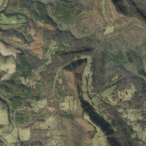 Aerial imagery of Round Mountain, AR