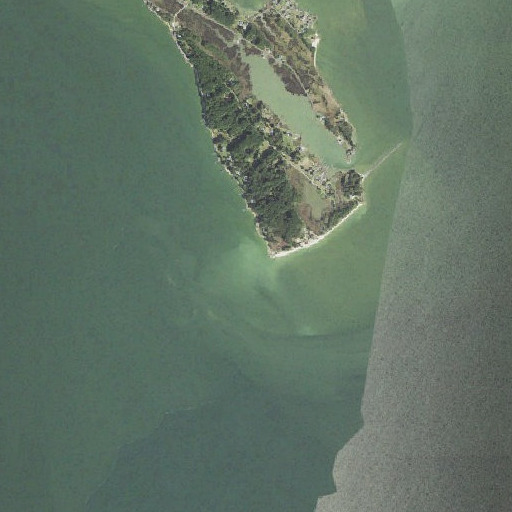 Aerial imagery of Deep Point, MD