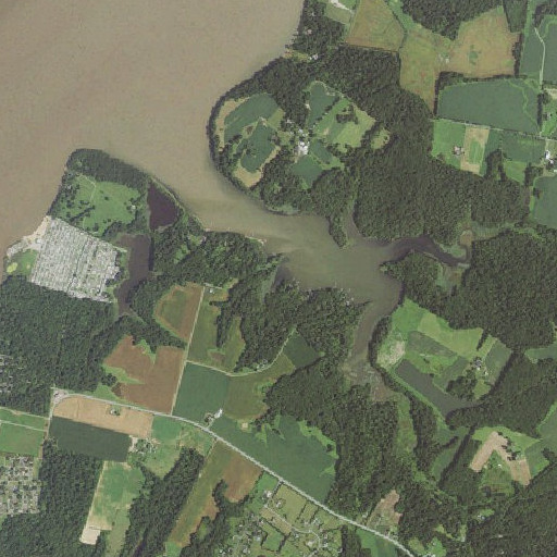 Aerial imagery of Downs Branch, MD