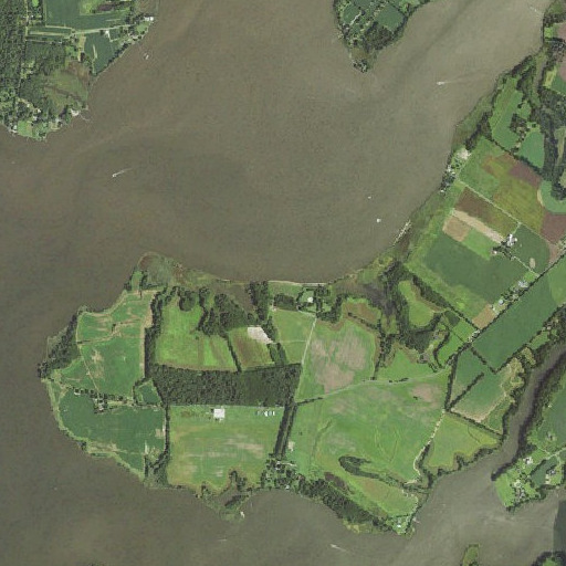 Aerial imagery of Conquest Beach, MD