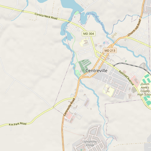 OpenStreetMap map of Millstream Park, MD