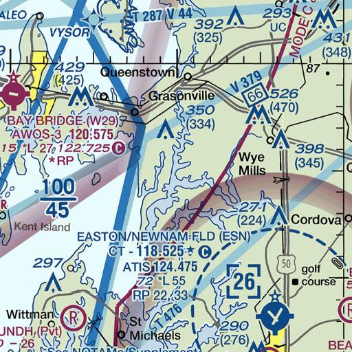 FAA VFR chart of Cedar Point, MD