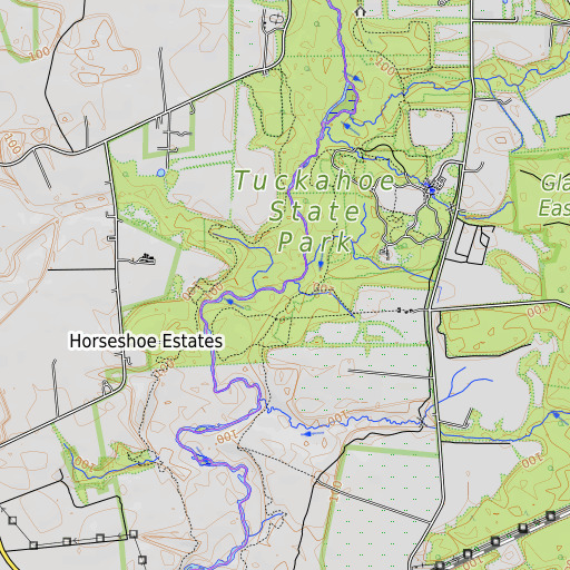 OpenTopoMap map of Scotts Branch, MD