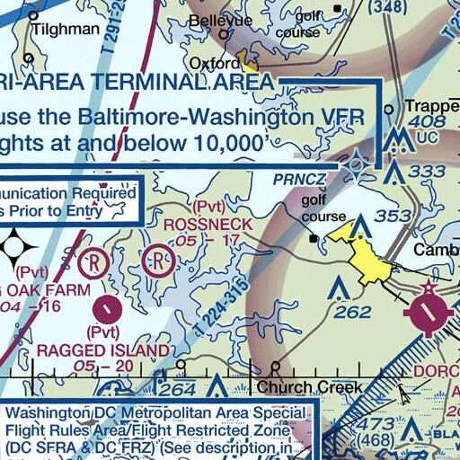 FAA VFR chart of Spocott Windmill, MD
