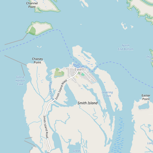 OpenStreetMap map of Ewell Elementary School, MD