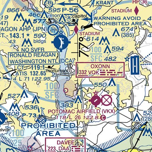 FAA VFR chart of Addison School, MD