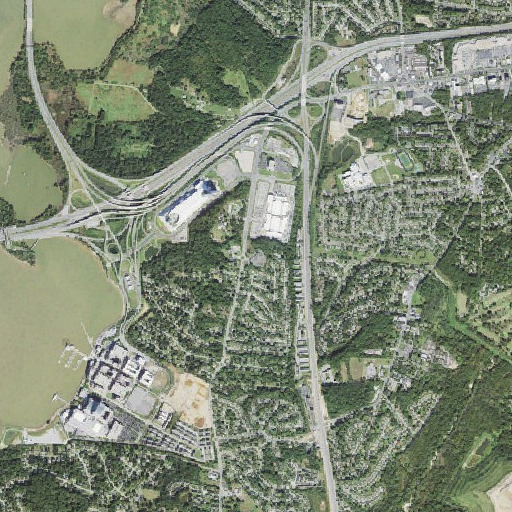 Aerial imagery of Addison School, MD