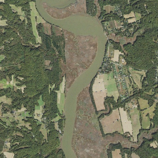 Aerial imagery of Full Mill Branch, MD