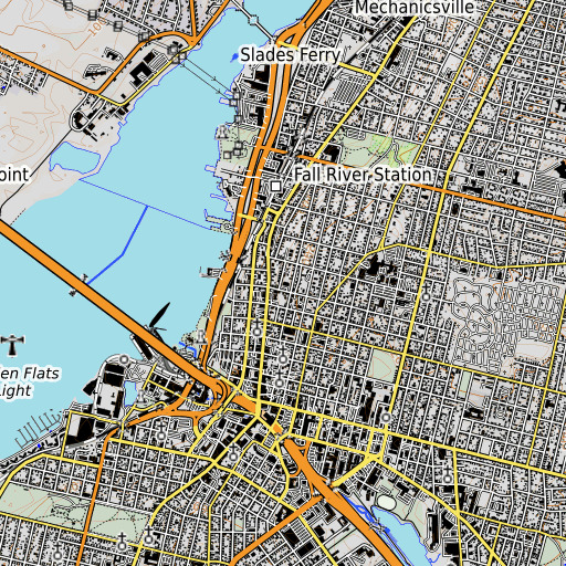 OpenTopoMap map of Westall School, MA