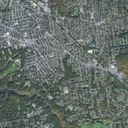 Aerial imagery of Entry Dingle Park, MA