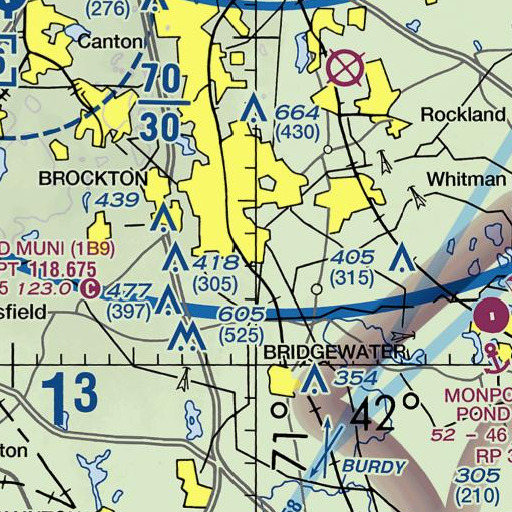 FAA VFR chart of Egar B Davis School, MA