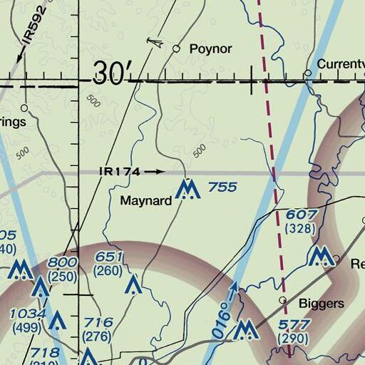 FAA VFR chart of Maynard Elementary School, AR