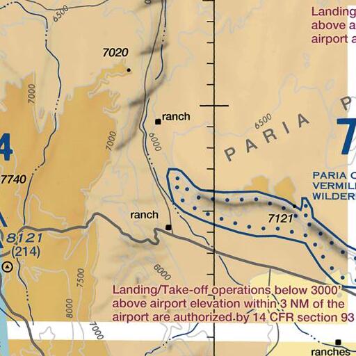 FAA VFR chart of House Rock Spring, AZ