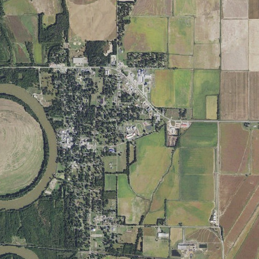 Aerial imagery of Augusta Elementary School, AR