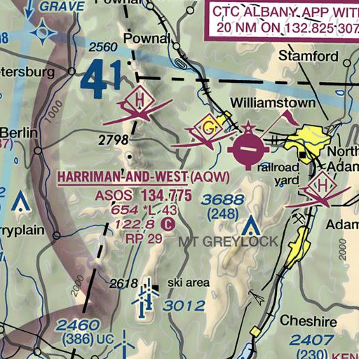 FAA VFR chart of Phelps Knoll, MA